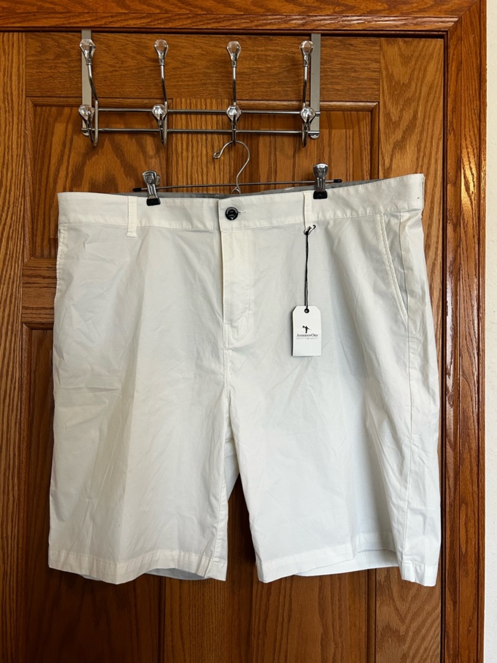 Anderson Ord Men's White Cotton shorts